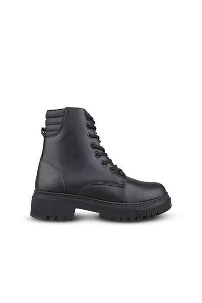 M.P. Women's Lace-Up Black Casual Boots