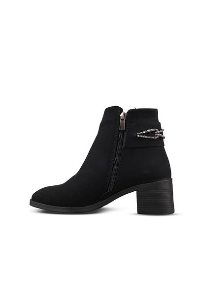 M.P. Women's Slip-On Black Casual Boots