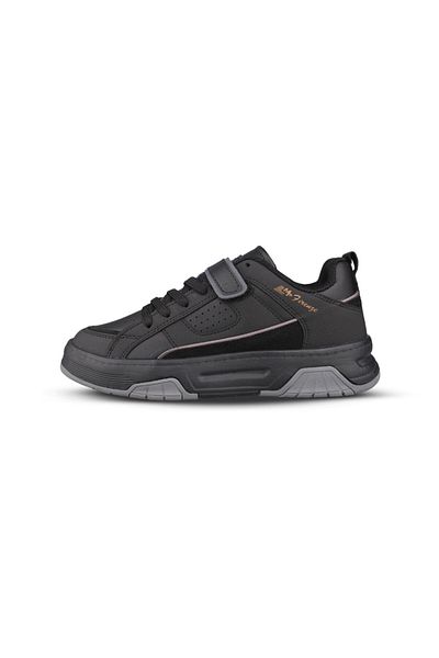M.P. Women's Lace-Up / Velcro Black Sneakers
