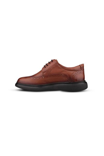 M.P. Men's Lace-Up Tan Classic Shoes