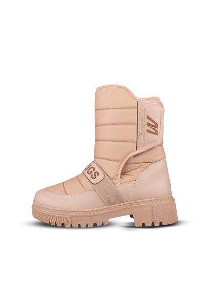 M.P. Women's Slip-On Beige Casual Boots
