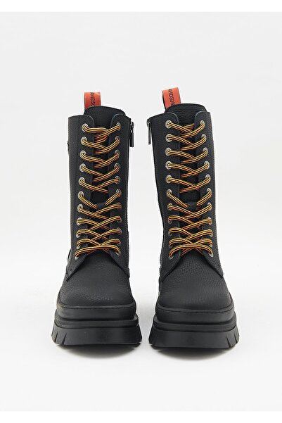 Harley Davidson Deri Siyah Kadın Bot 021Z100661