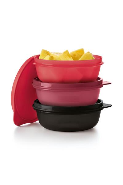 Tupperware 3'lü Set Gıda Saklama Ve Servis Kabı 300 ml