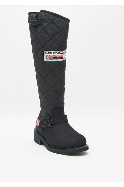 Harley Davidson Laconia Hi 646 Women's Black Nubuck Boots