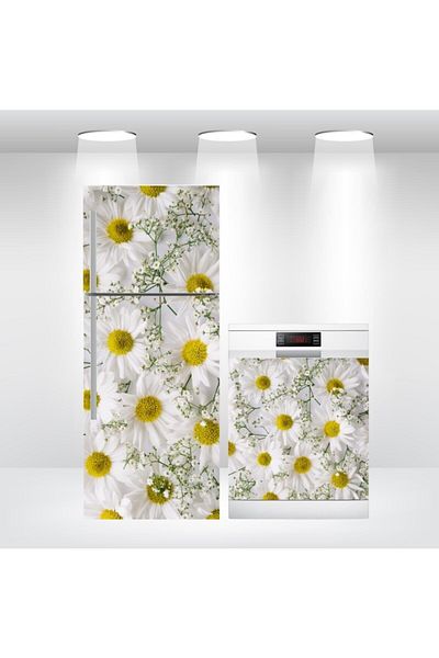 Bigaimaj Foil Daisy - Autocolant adeziv pentru frigider și mașină de spălat vase