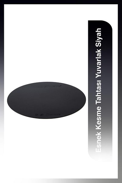 Tupperware Round Black Flexible Cutting Board
