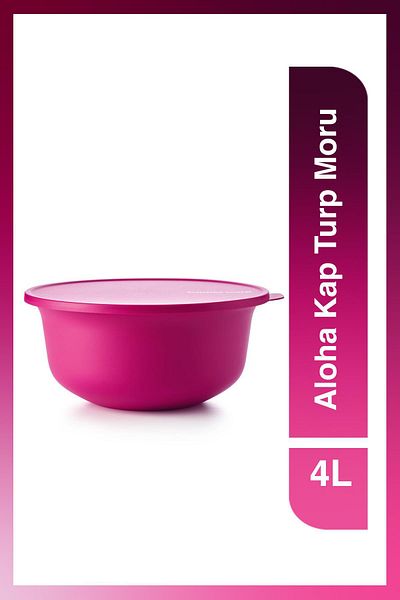 Tupperware Aloha Fruit and Vegetable Storage Container Radish Purple 4 Lt