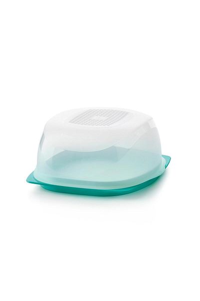 Tupperware Turquoise Cheese Storage Container - Cheese World