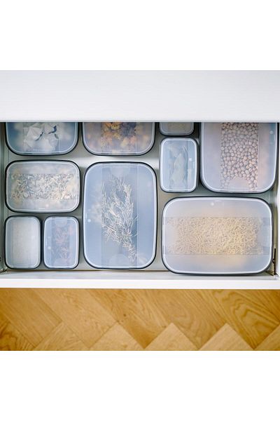 Tupperware Rectangular Storage Container - 1.6 Liter Black Stylish and Practical Design