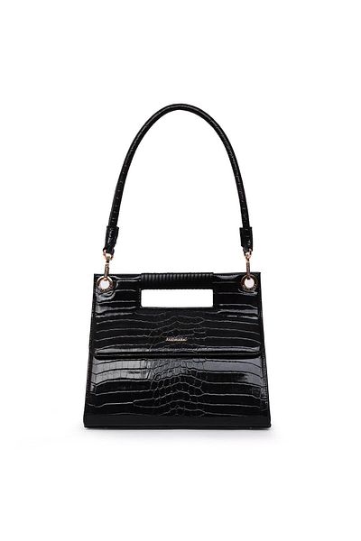 Matmazel Tejat Black Women's Hand and Shoulder Bag