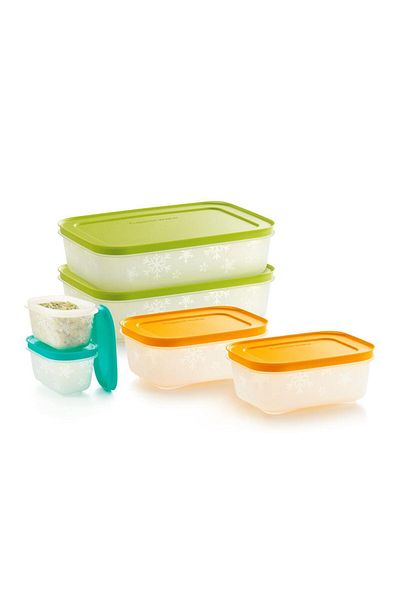 Tupperware مجموعة حاوية تخزين ديب فريزر ألاسكا للمبتدئين، تصميم عملي وأنيق