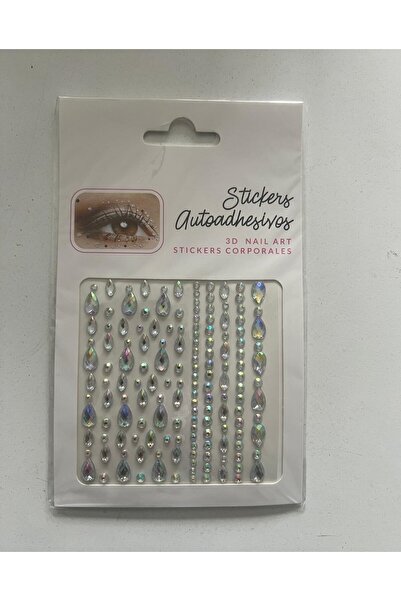 Airbrush Tattoo Face Gems Damlalar Yapışkanlı Yüz Taşı Seti