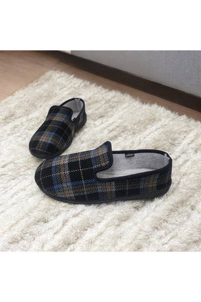 GokceKundura06 Щоденні зручні домашні капці з картатим візерунком