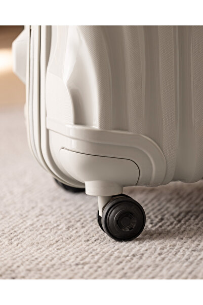 Madame Coco Huitre Valiz/bavul - Bej - Büyük Boy