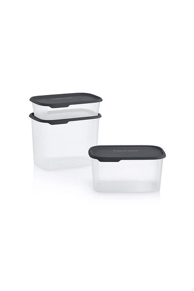 Tupperware One Touch Rectangular Dry Food Storage Container Cosmos 2.8 Lt