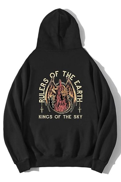 Aesthia Unisex Oversize King Dragon Hoodie