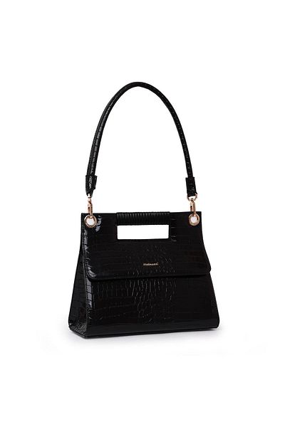 Matmazel Tejat Black Women's Hand and Shoulder Bag