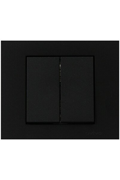 Tenda 1 Adet Ovivo Grano Siyah Komitatör Ikili Anahtar Çerçeve Dahildir ,