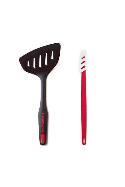 Tupperware Large and Thin Set of 2 Silicone Spatulas
