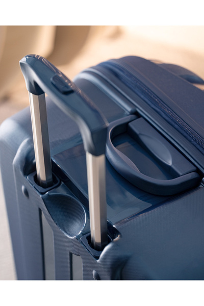 Madame Coco Huitre Valiz/Bavul - Lacivert - Büyük Boy