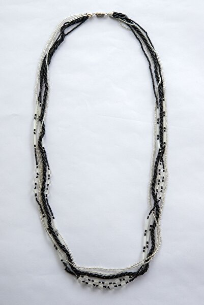 Lila Rosa Etnik Otantik Uzun Çoklu Kolye