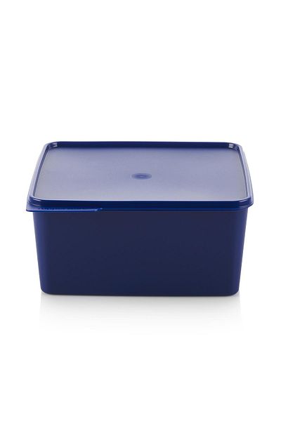 Tupperware Dark Blue 5 Lt Square Refrigerator Storage Container