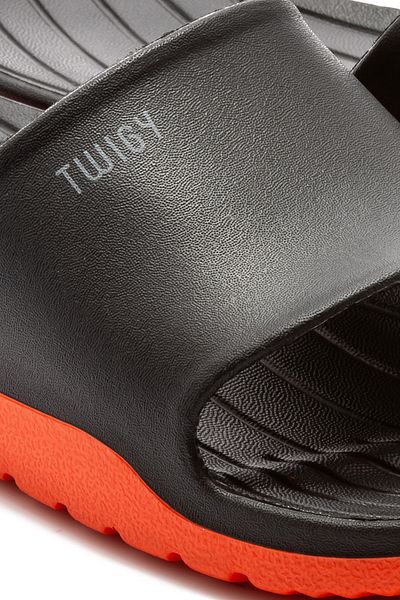 Twigy Demba Men's Slippers Black Orange 40/45