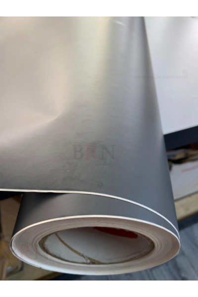 BRN Reklam matt antrasit kendinden yapışkanlı masa dolap kaplama folyosu 80x100