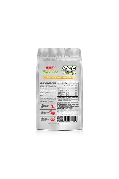 SSN Sports Style Nutrition Superfood Rice King 1000 g Flavored Rice Flour (Banana and Vanilla)