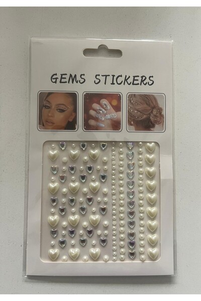 Airbrush Tattoo Face Gems Kalpler Yapışkanlı Yüz Taşı Seti