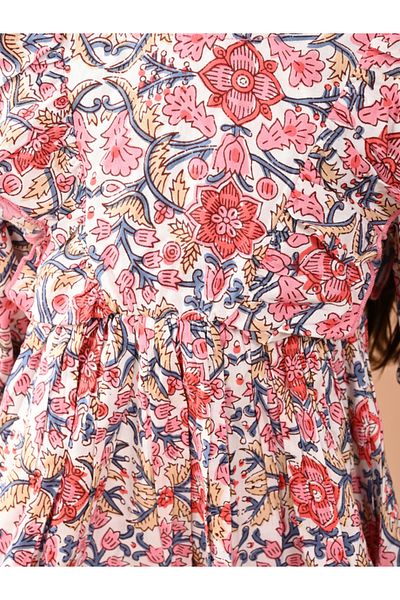 LilPicks By Styli Printed Fit & Flare Knee Length Dress
