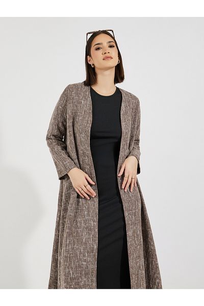 Styli Tweed Look Winter Abaya