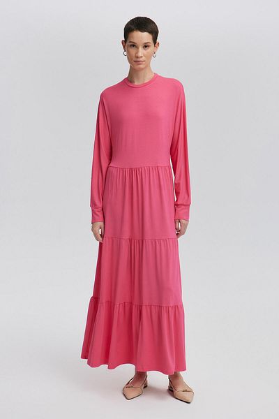 Touché Privé 100% Cotton Gathered Japanese Sleeve Dress