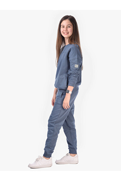 Victor and Jane By Styli Solid Round Neck Sweatshirt & Joggers Sets