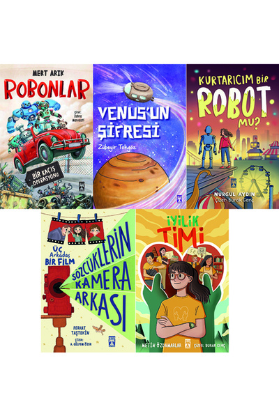 Genç Timaş 4.5.6. Classroom Reading Set 5 Books Robons-The Codes of Venus-Is ...