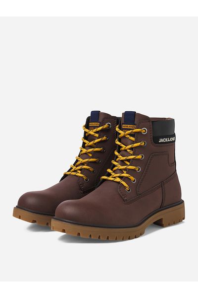 Jack & Jones Panelled Lace Up Boots