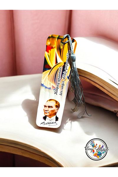 tiny hands Semn de carte din lemn 1 bucată Semn de carte cu tematică Ataturk Mustafa Kemal Atatürk