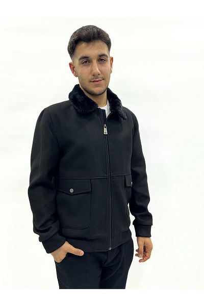 Brango Sheepskin Coat with Fur Collar
