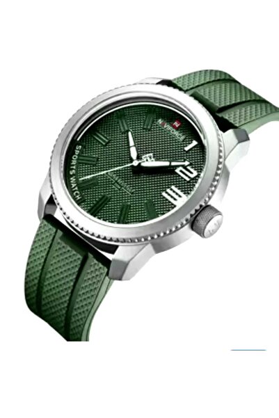 Naviforce Digital Analog Yeşil Silikon Kayışlı Kol Saati