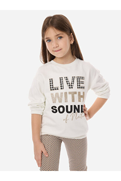 Victor and Jane By Styli Embroidered Round Neck Sweatshirt & Printed Leggings Set