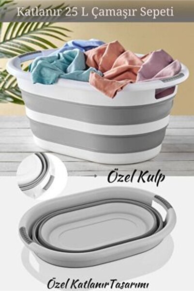 NOVAFACE Складаний силіконовий кошик для білизни 25 л Lux Classic Organizer