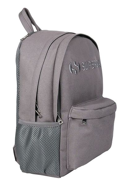 Superga Grey Linen Casual and Travel Backpack
