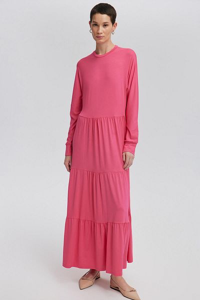 Touché Privé 100% Cotton Gathered Japanese Sleeve Dress