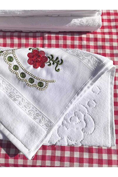 Peacock Вишитий, підходить для весільного приданого, подарунковий рушник для рук, 100% бавовна