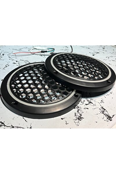 sekizgen led Piksel Neon Ledli Sese Duyarlı 20'lik Midrange Kapağı 1 Takım 2 Kapak