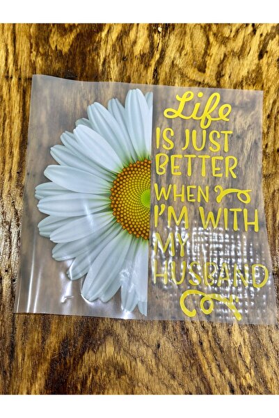 Gönülden Tasarım 20X19 CM FERĂȚĂ ADESIVĂ SCRITĂ MARGARETĂ TRANSFER PRINT ARMĂ PATCH