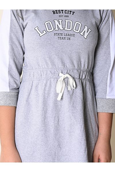 LilPicks By Styli Slogan Print Mini Dress