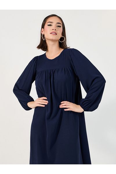 Styli Plain Round Neck Jalabiya