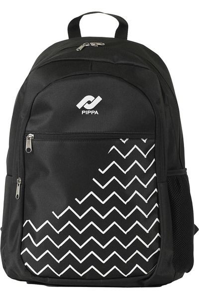 Pippa Black Three Compartment School, Casual, and Travel Backpack