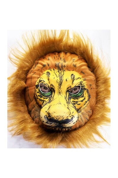 PERİBOİA قناع الأسد الناعم مع عرف بني ميجا ناعم رقم 33